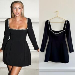 Odd Muse The Ultimate Pearl Mini Dress‎ Black Size Small NWOT
